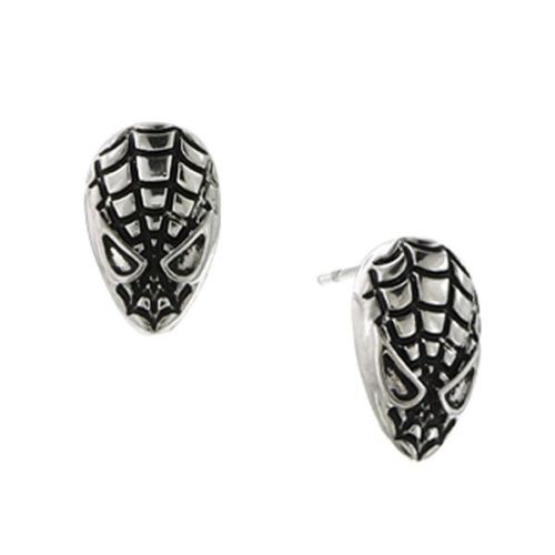 Spiderman silver face stud.JPG